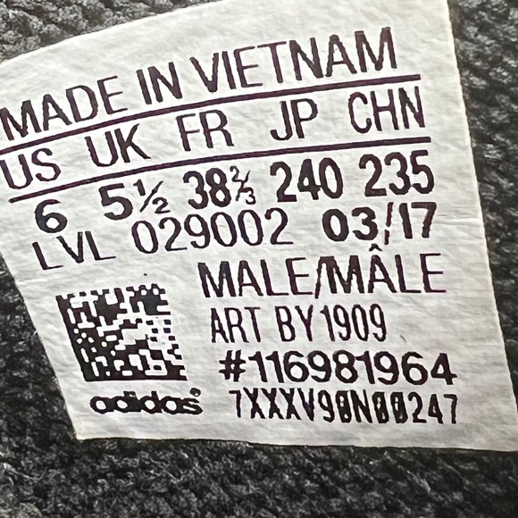 Adidas NMD XR1 OG Boost Black Mens Sneakers Shoes BY1909 Size 6 - Picture 10 of 10